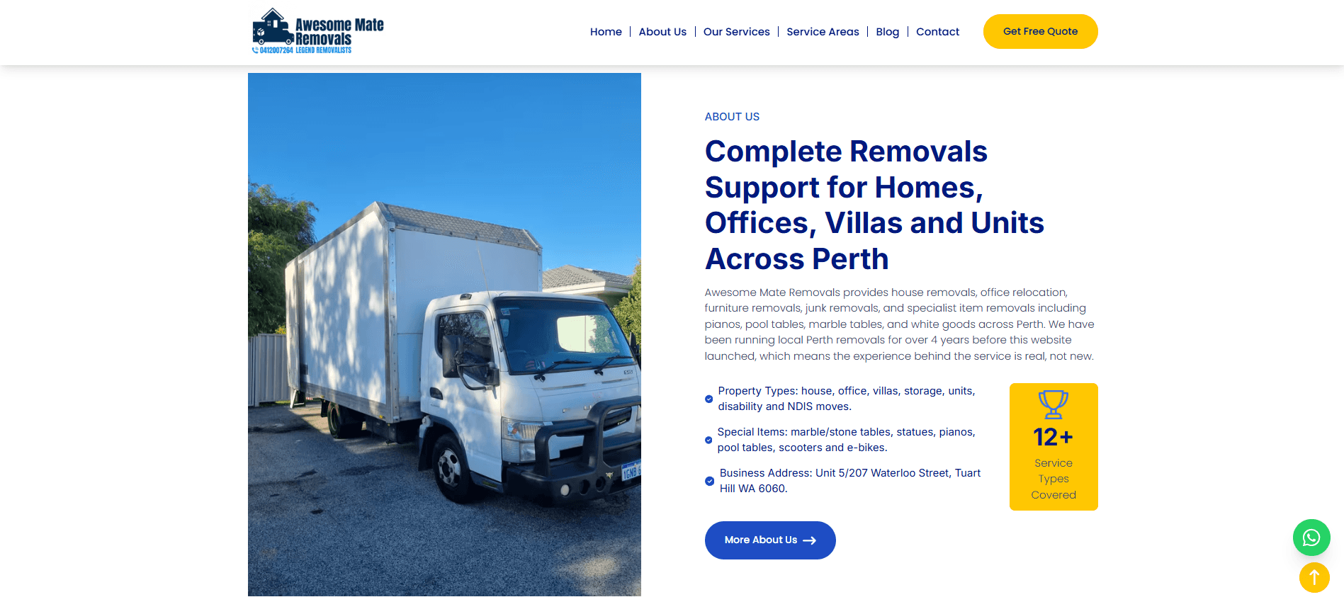 Awesome Mate Removals about section