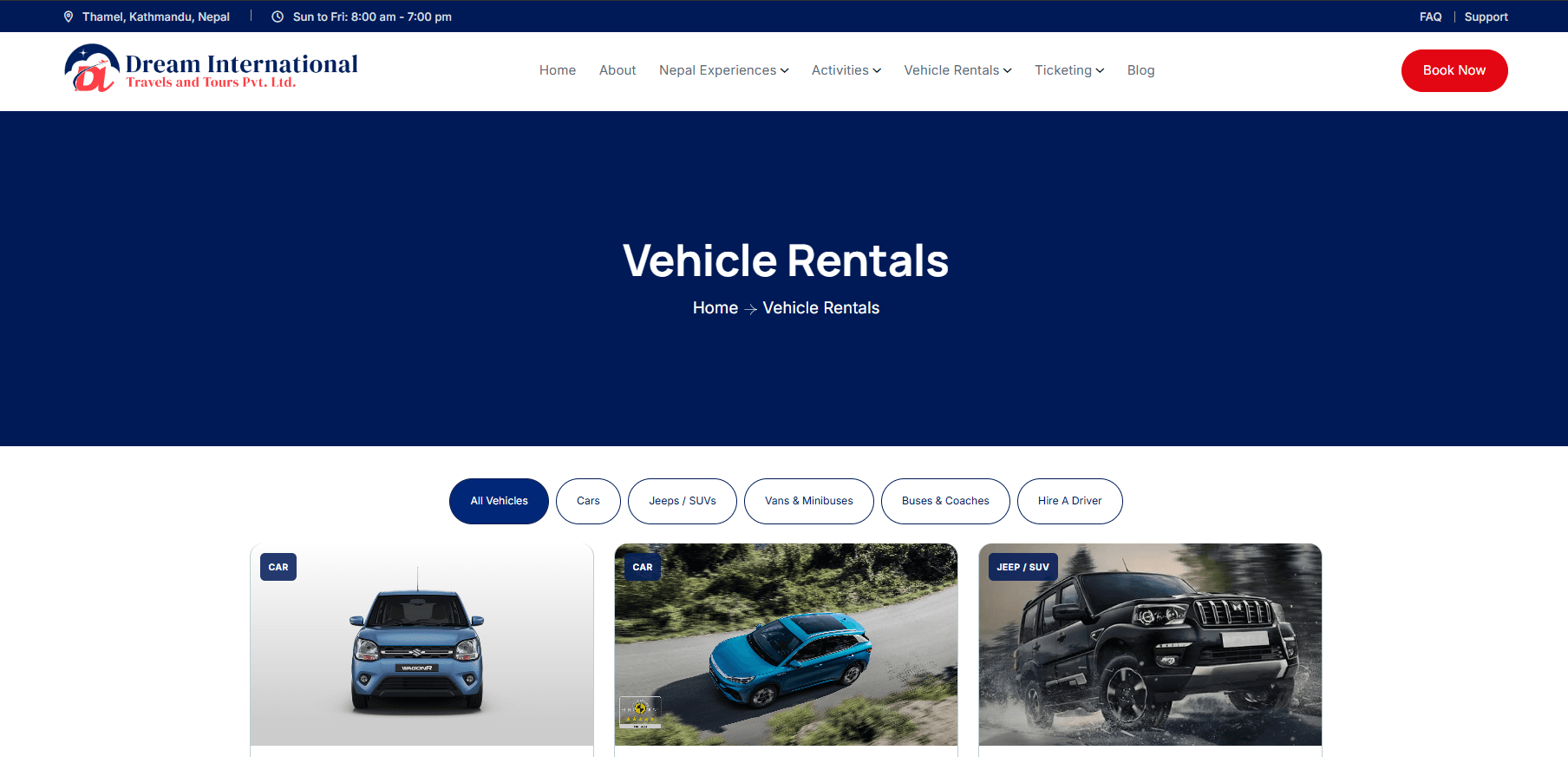Dream International Vehicle Rentals